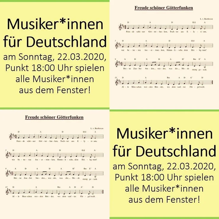Flyer Musiker+innen für Deutschland - Akkordeonclub Kirchzarten e.V.