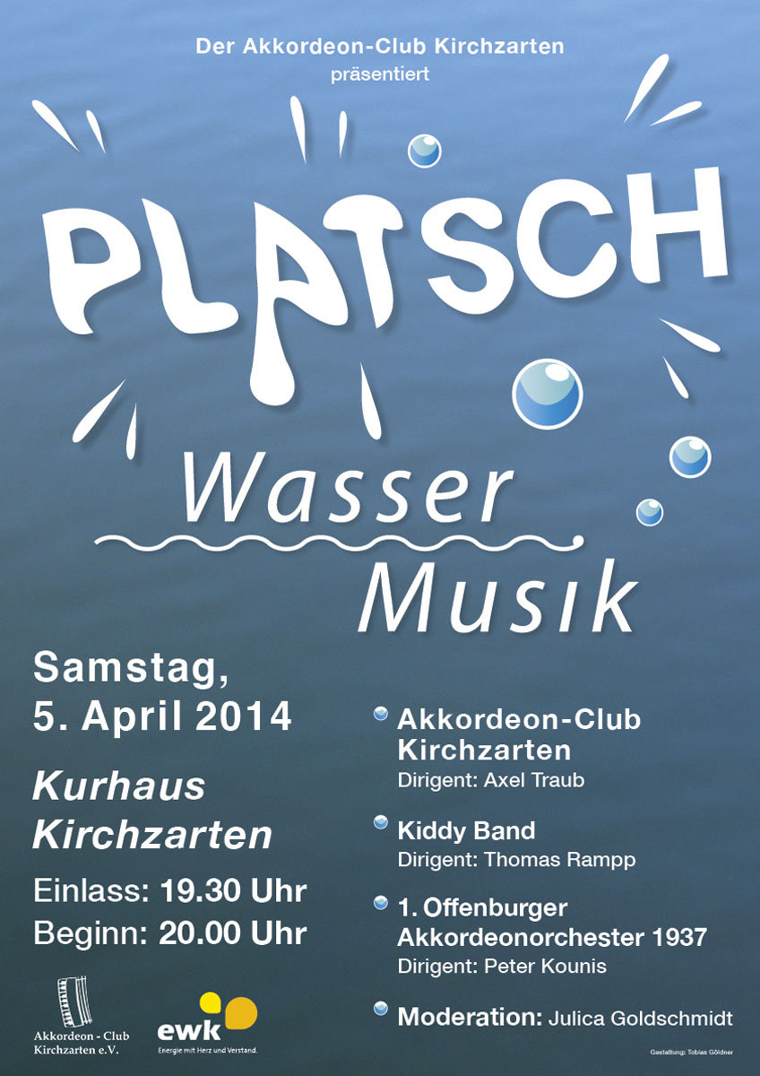 Plakat Konzert 2014 "PLATSCH"